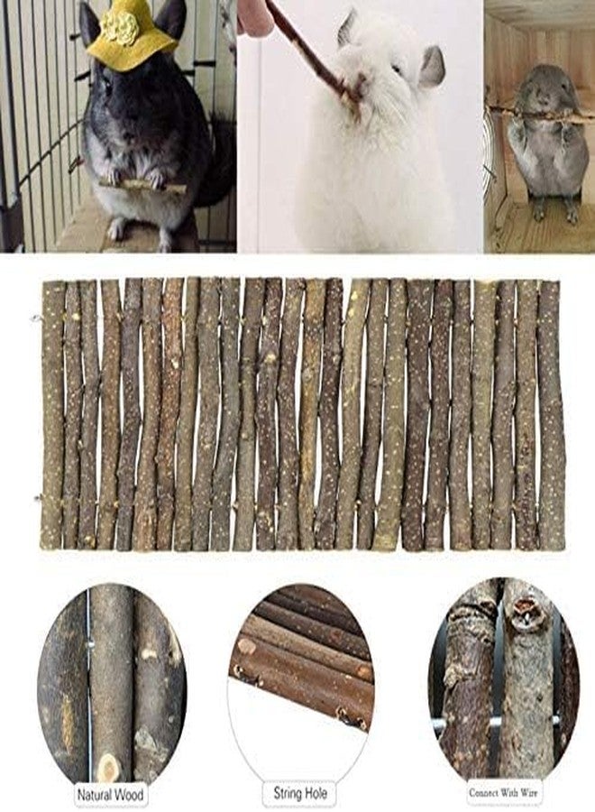 SS Organic® Hamiledyi Bunny Extra Large Ladder, Wooden DIY Toy Rodents Chewing & Climbing Bridge Chinchillas Cage Tunnel/Hideout/Hut/Ramp/Divider for Small Animal Guinea Pig Rat Squirrel - Image 2